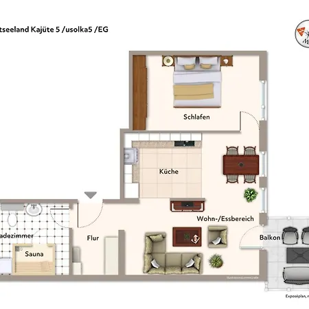 Apartment Ostseeland, Kajuete 5